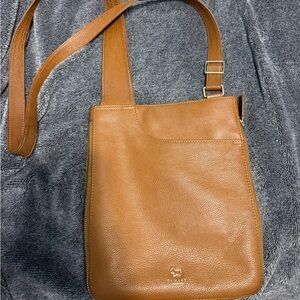 Tan Leather Crossbody Bag